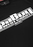 Herren T-Shirt Slim Fit Classic Boxing - Schwarz
