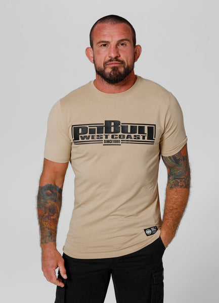 Men's Slim Fit Classic Boxing T-Shirt - Sand