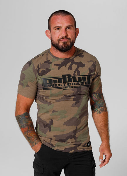 Men's Slim Fit Classic Boxing T-Shirt - Woodland Camo