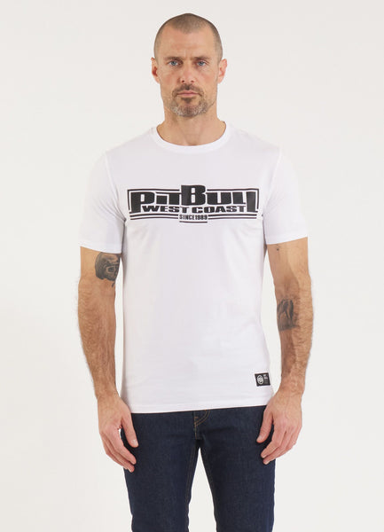 Herren T-Shirt Slim Fit Classic Boxing - White