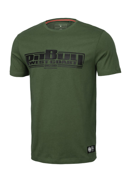 Men's Slim Fit Classic Boxing T-Shirt - Olive Green