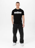 Herren T-Shirt Slim Fit Classic Boxing - Schwarz