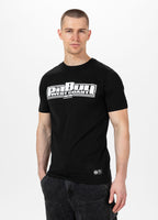 Herren T-Shirt Slim Fit Classic Boxing - Schwarz