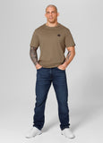 Men's T-shirt SMALL LOGO - Coyote brown