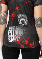 Damen Sportshirt Mesh BLOOD DOG