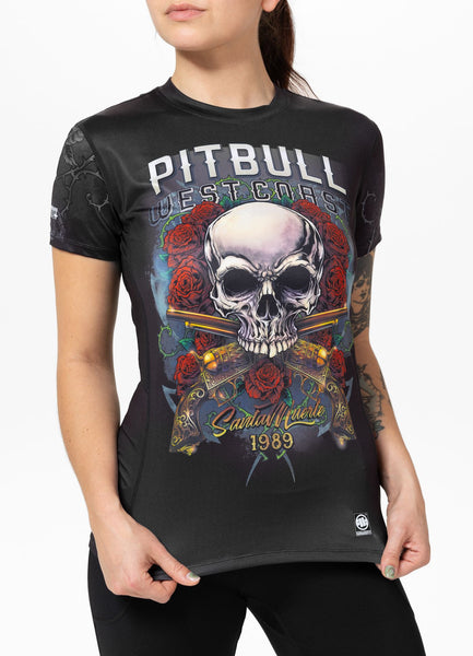 Damen Sportshirt Mesh SANTA MUERTE