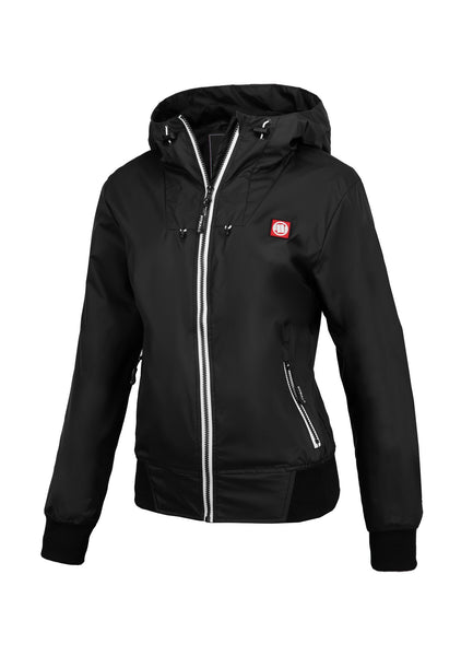 Damen Übergangsjacke mit Kapuze Aaricia Logo