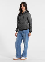 Women's transitional jacket with hood PRIMOSA - Graphite