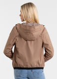 Women's transitional jacket with hood PRIMOSA - Dark Sand
