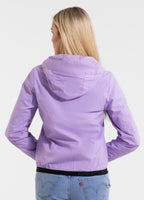 Women's transitional jacket with hood PRIMOSA - Purple