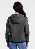 Women's transitional jacket with hood PRIMOSA - Graphite