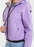 Women's transitional jacket with hood PRIMOSA - Purple