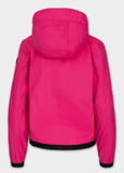 Women's transitional jacket with hood PRIMOSA - raspberry red