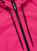 Women's transitional jacket with hood PRIMOSA - raspberry red