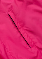 Women's transitional jacket with hood PRIMOSA - raspberry red