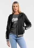 Women's transitional jacket with hood WHITEWOOD - Black