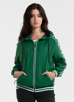 Women's transitional jacket with hood WHITEWOOD - Green