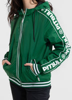 Women's transitional jacket with hood WHITEWOOD - Green