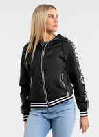 Women's transitional jacket with hood WHITEWOOD - Black