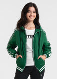 Women's transitional jacket with hood WHITEWOOD - Green
