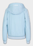 Women's transitional jacket with hood WHITEWOOD - light blue