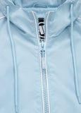 Women's transitional jacket with hood WHITEWOOD - light blue