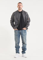Men's transitional jacket MA-1 Logo - Graphite