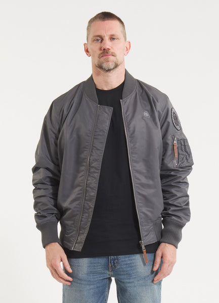 Men's transitional jacket MA-1 Logo - Graphite