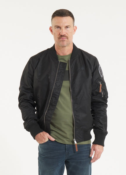 Men's Transition Jacket MA-1 Logo - Black