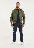 Men's Transition Jacket MA-1 Logo - Olive Green
