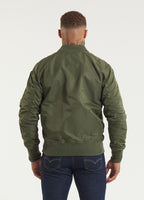 Men's Transition Jacket MA-1 Logo - Olive Green