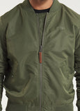 Men's Transition Jacket MA-1 Logo - Olive Green