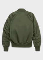 Men's Transition Jacket MA-1 Logo - Olive Green