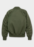 Men's Transition Jacket MA-1 Logo - Olive Green