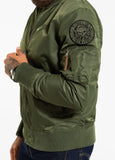 Men's Transition Jacket MA-1 Logo - Olive Green