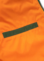 Men's Transition Jacket MA-1 Logo - Olive Green