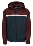 Men's 2 Color Longwood Hooded Transition Jacket - Burgundy/Dark Blue