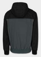 Men's 2-Color Longwood Hooded Transition Jacket - Black/Grey