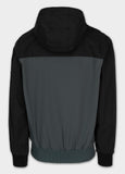 Men's 2-Color Longwood Hooded Transition Jacket - Black/Grey