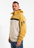 Men's 2-Color Longwood Hooded Transition Jacket - Yellow/Off-White