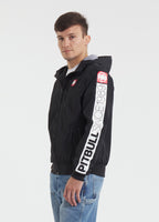 Herren Übergangsjacke mit Kapuze Cabrillo Summer - Schwarz