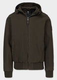 Men's transitional jacket with hood Crimson