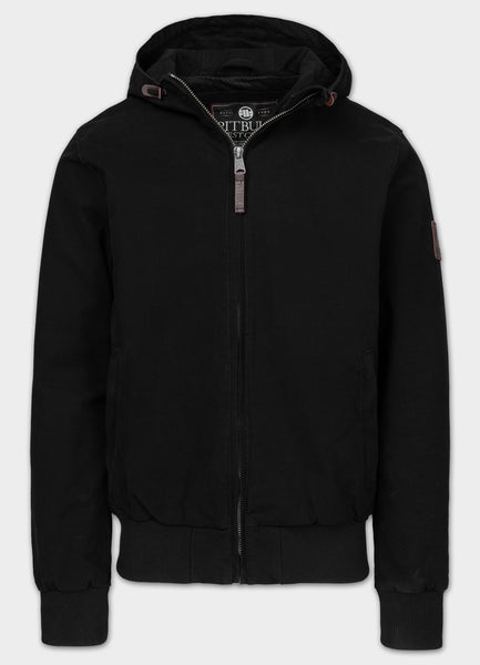 Men's transitional jacket with hood Crimson