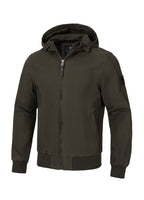 Men's transitional jacket with hood Crimson