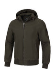 Men's transitional jacket with hood Crimson