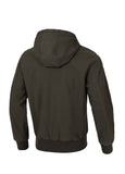 Men's transitional jacket with hood Crimson