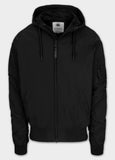 Men's transitional jacket with hood STEIN - Black