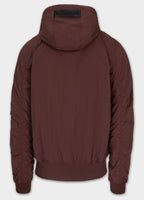 Men's transitional jacket with hood STEIN - Burgundy