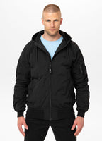 Men's transitional jacket with hood STEIN - Black