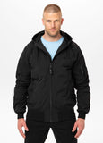 Men's transitional jacket with hood STEIN - Black